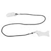 Hearing Device Lanyard Clip Transparent Clamp Black Nylon Cord Hearing Device Clip Holder Large