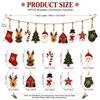 10Pcs Santa Claus Christmas Hanging Ornaments DIY Wall Party Holiday Decorations  New Year