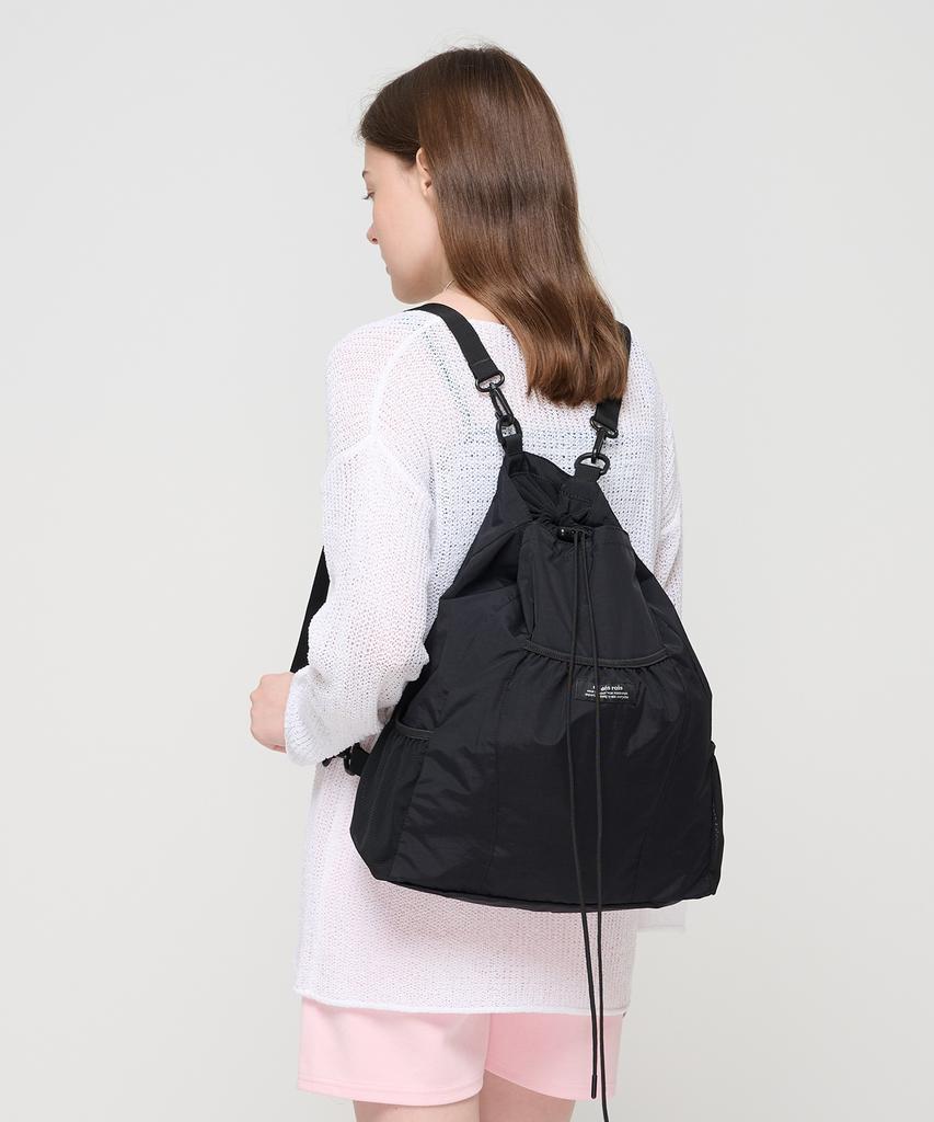 Roidesrois Drawstring Backpack (Black)