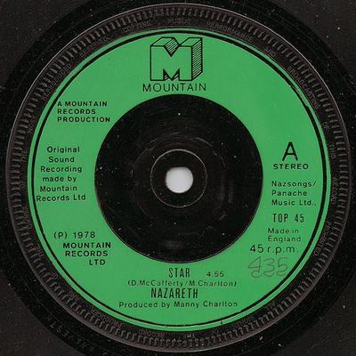 7inch Record NAZARETH - Star TOP45 Mountain 1979 UK Rock Used