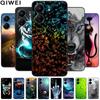 For Xiaomi Redmi 13C 4G Case Animals Painted Black Bumper Silicon TPU Coque for Redmi13C 4G 13 C Shockproof Covers Wolf Soft Bag