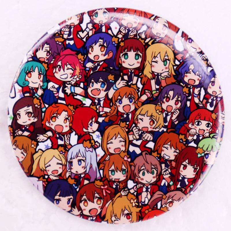The Idolmaster Million Live Anime Girl Pin Badge белый