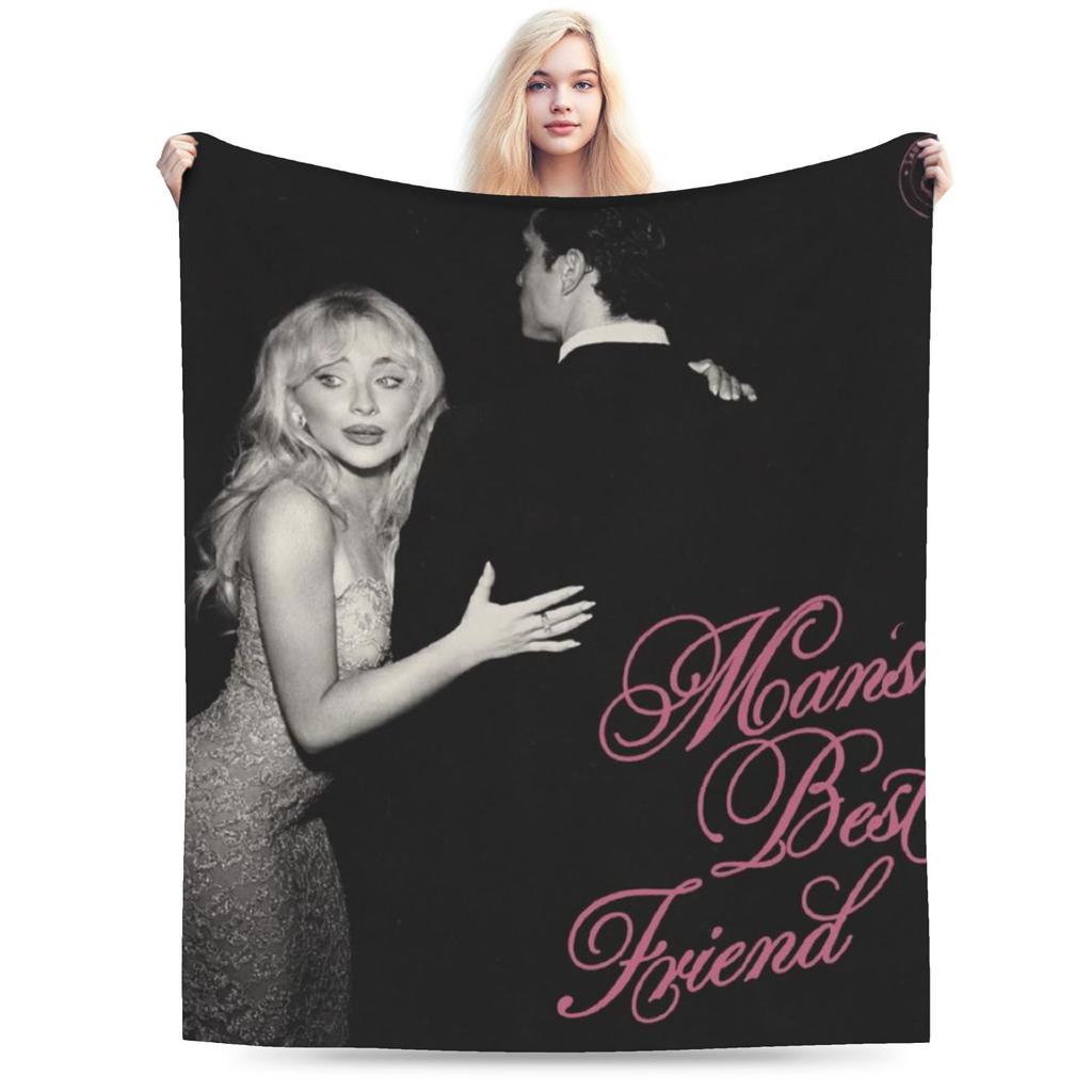 Super Soft Sabrina Carpenter Throw Blanket Premium Fleece Flannel Lightweight Bed Blanket Cozy Warm Blankets All Season Use