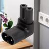 IEC 320 C7 to C8 90 Degree Up Down Angled Right Angle AC Adapter Extension
