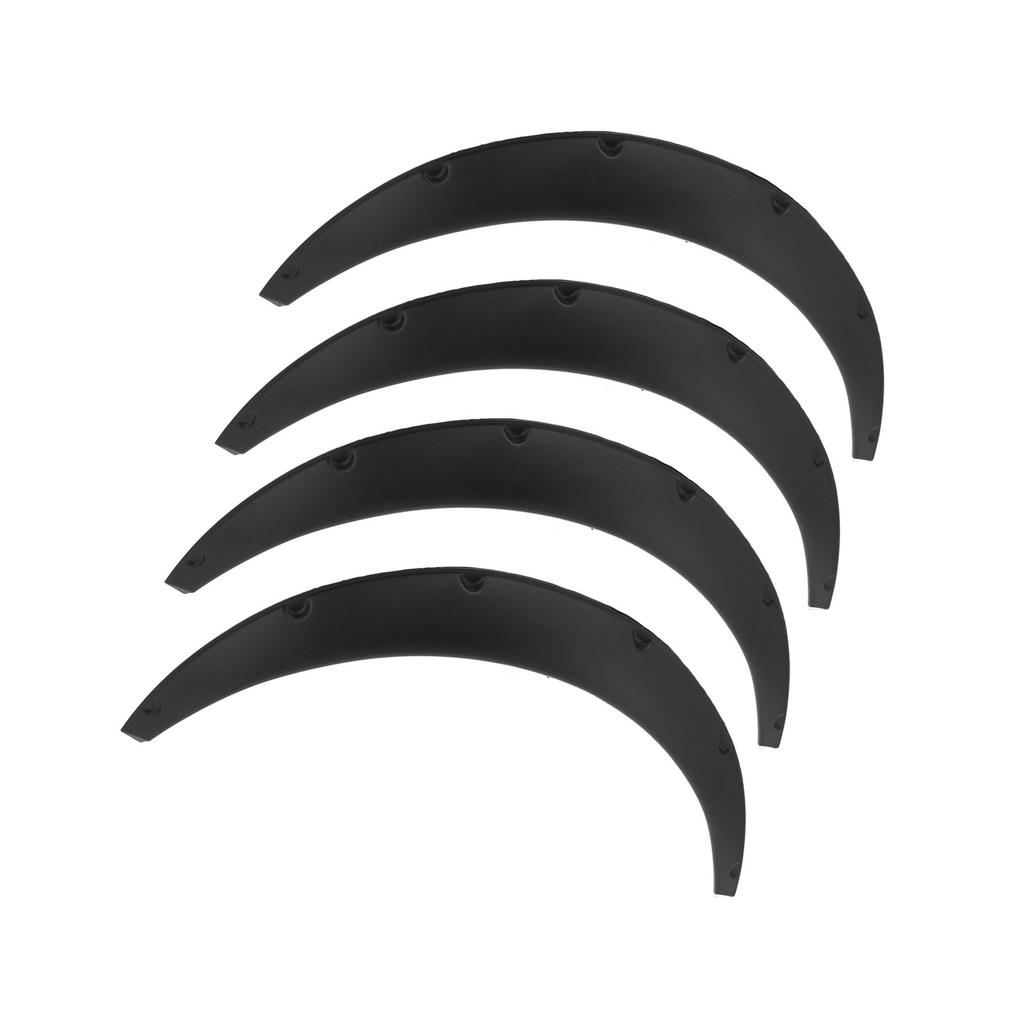 4pcs Wheel Eyebrow Protector Flexible PP Widened Decorative Wheel Arches Lips Universal for Car110mm 4.3in