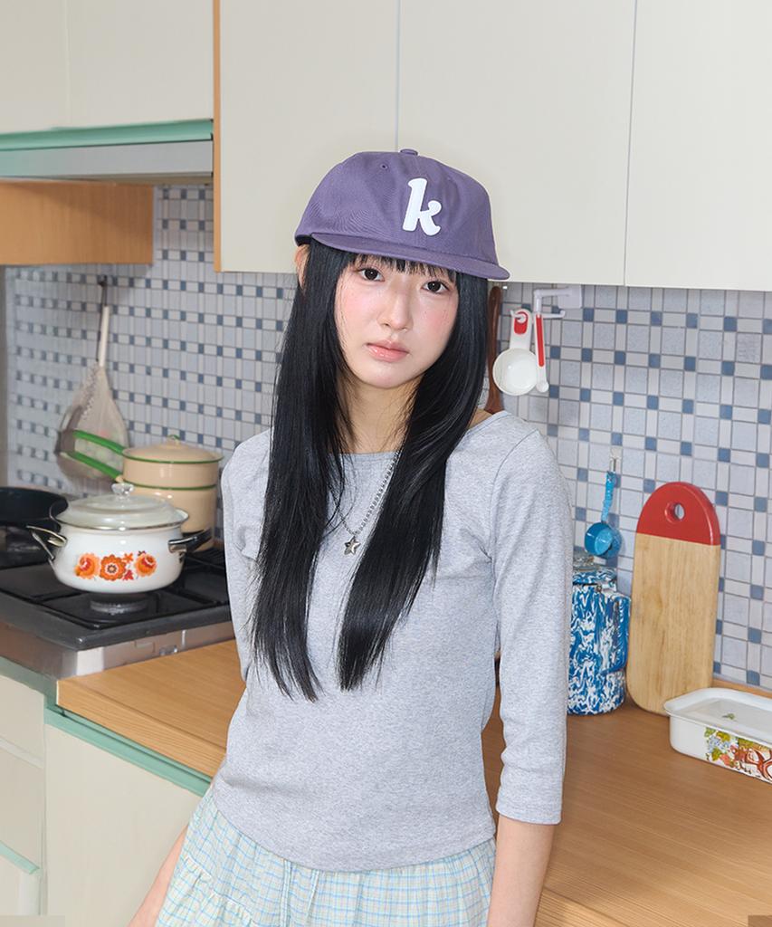 Kiibi K-Logo Applique Cap Purple