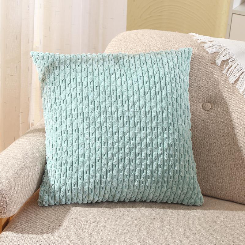 Short Corduroy Pillow New Pillow Cover Modern Nordic Ins Style Cushion Solid Color Cushion