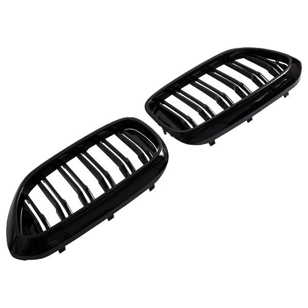 Front Bumper Grille Pair for 2018-2020 BMW 5 Series G30 (51137473691 & 51137473692).