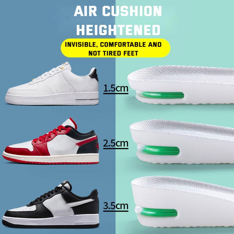 1 Paar Orthopädische Höhenerhöhende Einlegesohle für Füße Sport Luft-Einlegesohlen Komfort Plantarfasziitis Schuheinlagen Stoßdämpfende Polster