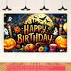 1 2D FLAT Holiday Party Decoration Banner Halloween Themed Background Cloth Holiday Party Decoration
