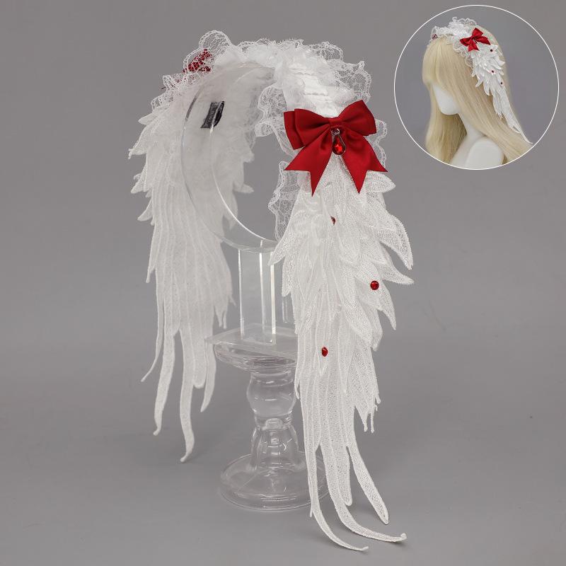 Gothic Angel Wings Headband - Punk Lolita Harajuku Style