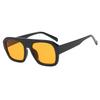 Luxury Square Sunglasses For Women New Vintage Thick Frame Leopard Orange Sun Glasses Female  Fashion Polygon Flat Top Eyewear