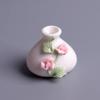 Ręcznie ugniatana ceramiczna waza na kwiaty, prosta, hydroponiczna, mała, kreatywna, mini, mała, świeża, dekoracja, ozdoba, salon