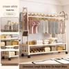 Movable Floor-Standing Coat and Clothes Rack for Bedroom Use