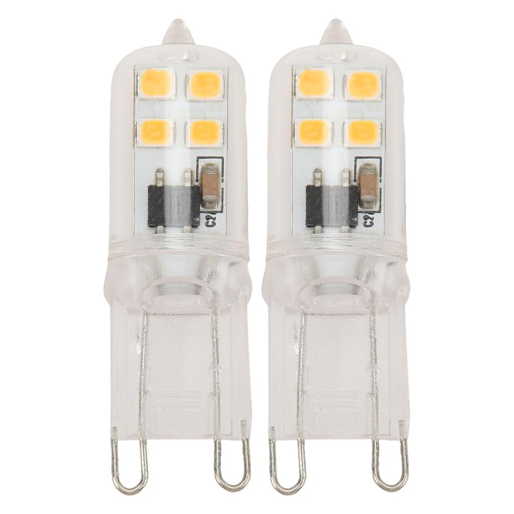 2 buc Bec LED cu porumb profesional 8LED-uri 200lm G9 Bec LED cu porumb pentru bucătărie, living, dormitor