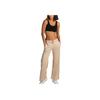 Nike Mid-Rise Wide-Leg Knit Sweatpants Women Bottoms White FB2727-126