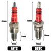 Motorcycle Spark Plugs MT/Manual Gearbox A7TC D8TC Triple Pole Spark Plug Gasoline Saw Lawn Mower Engine Replaceable Accessories