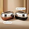 Tissue Box with Large Opening Mirror Surface Holder Anti-Slip Bottom Tissue Container for Living Room Coffee Table