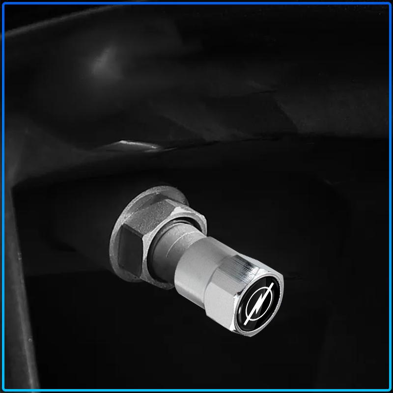 4Pcs Car Wheel Tires Bolt-in Valve Caps Badge Car Accessories For Opel Astra C G H Insignia J K Zafira B Corsa Vectra C Corsa C