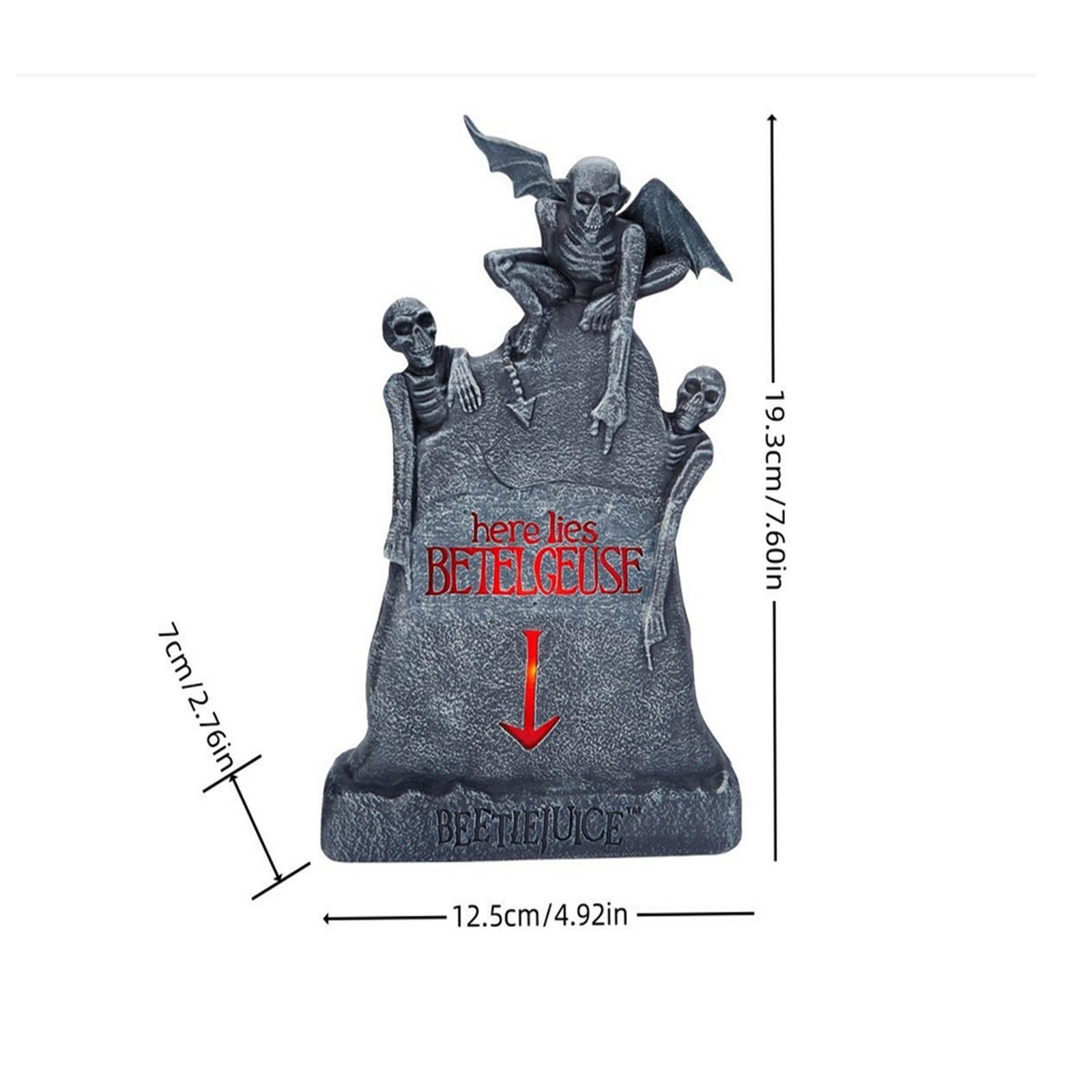 

Spirit Halloween LED Here Lies Tombstone Decoration Licensed Halloween Decor, Halloween Scary Horror Outdoor Yard Decoration One Size чорний