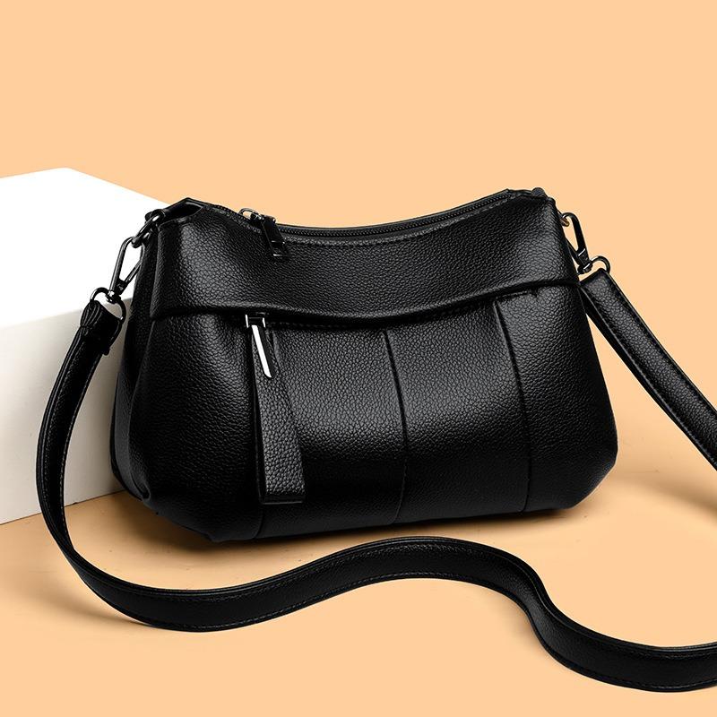 Soft Leather Bag, Mother's Model, Women's Bag, Messenger Bag, Women's New Atmosphere, Spring Women's New Small Bag