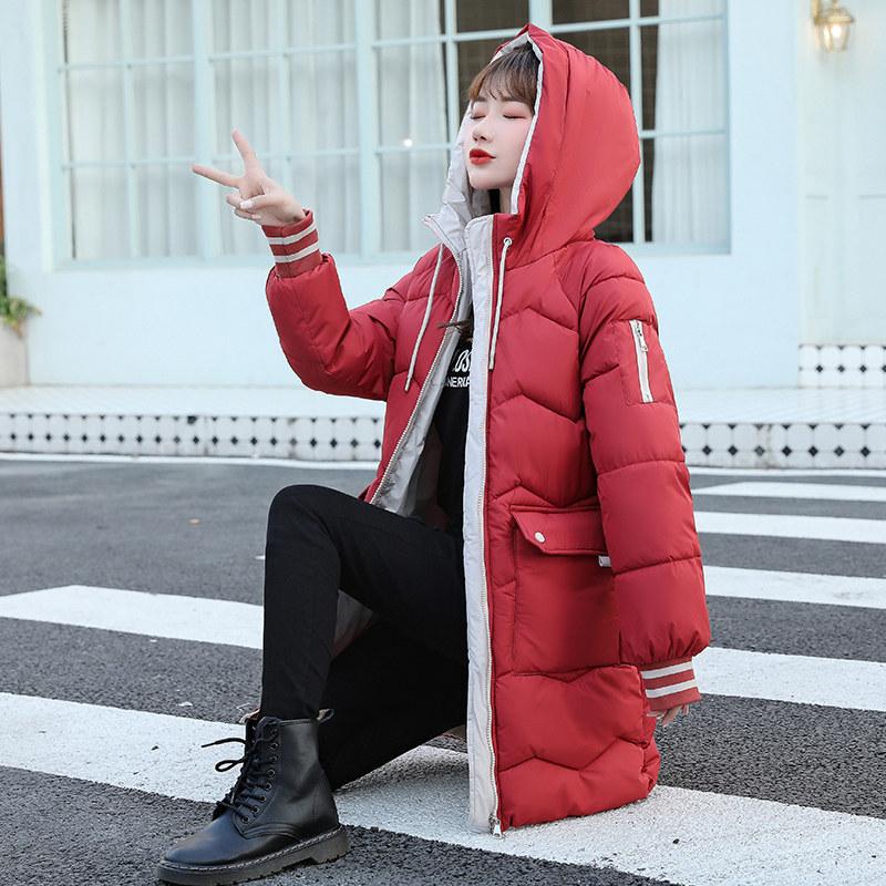 Padded clothes women's medium and long winter clothes new loose bread clothes down padded clothes jacket jacket