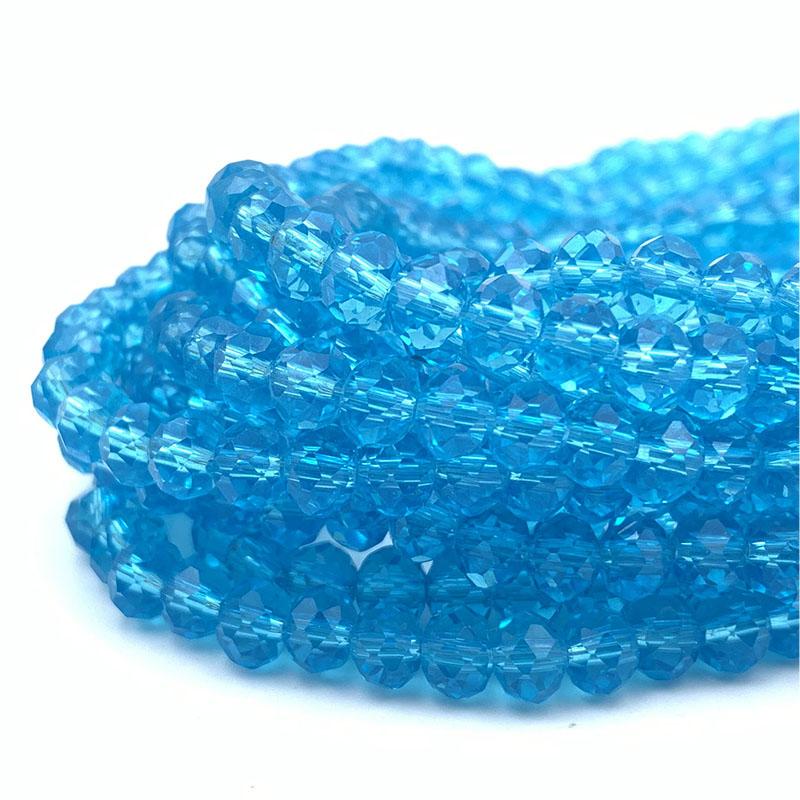 2/3/4/6/8mm Faceted Crystal Beads Bulk Pack - Glass Beads for DIY Bracelets Hairpin Loose Spacer Beads for Jewelry Making
