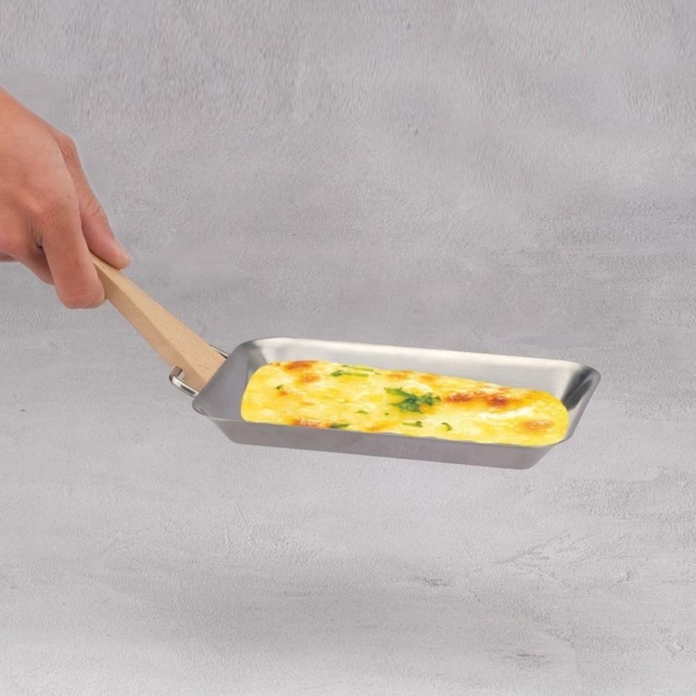 Non-Stick Stainless Steel Roast Meat Dish Heat-Resistant Oven Tray Barbecue Dish Outdoor Grilling