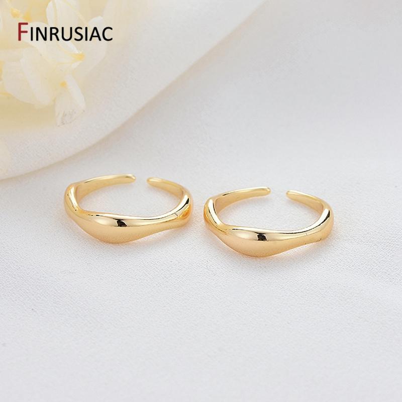 

4 Types Simple Fashion Geometric Adjustable Open Rings Women Punk Style Ladies Ring Suitable For Wedding Party Jewelry Gift