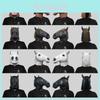 Braune Pferdekopfmaske Lustiges Latex Kostümzubehör für Partys und Festival-Events