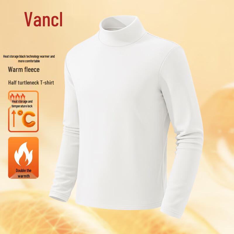 VANCL Men's Thermal Semi-High Collar Base Layer T-shirt