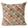Mandala Graffiti Cushion Cover 45X45Cm Linen Decorative Pillow Cover Sofa Bed Pillow Case