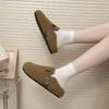 Women's Fluffy Korean Style Slip-on Thick Sole Cotton Slippers 2025 - Winter Collection