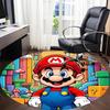 1pc Mario Adventure Office Round Area Rug,  Under Office Chairs Bedroom Living Room Home Decor a0926184
