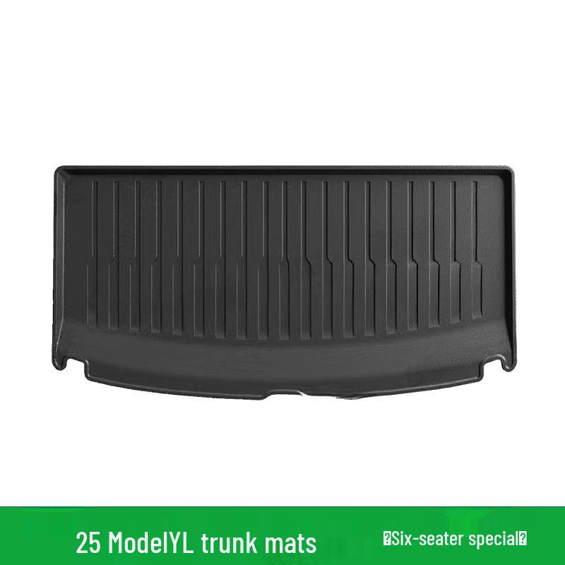 Tesla Model Y 25-Piece TPE Mat Set: Foot Pads, Backrest, Trunk, Front & Rear Storage Mats