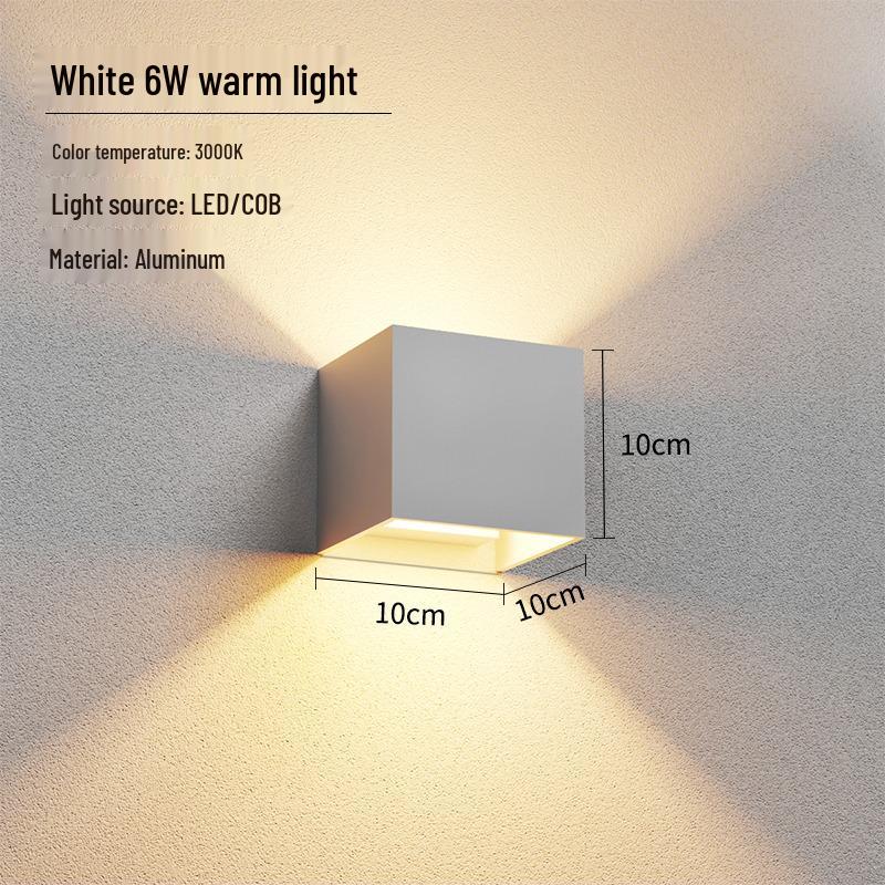 Double-Head Dimmable Outdoor Waterproof Wall Lamp