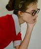 LETTER FROM MOON Classic Slim Half Knit (Red)