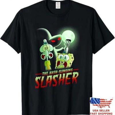Halloween 2025 SpongeBob Kanciastoportki Rzeźnik z Hash-Slinging Koszulka