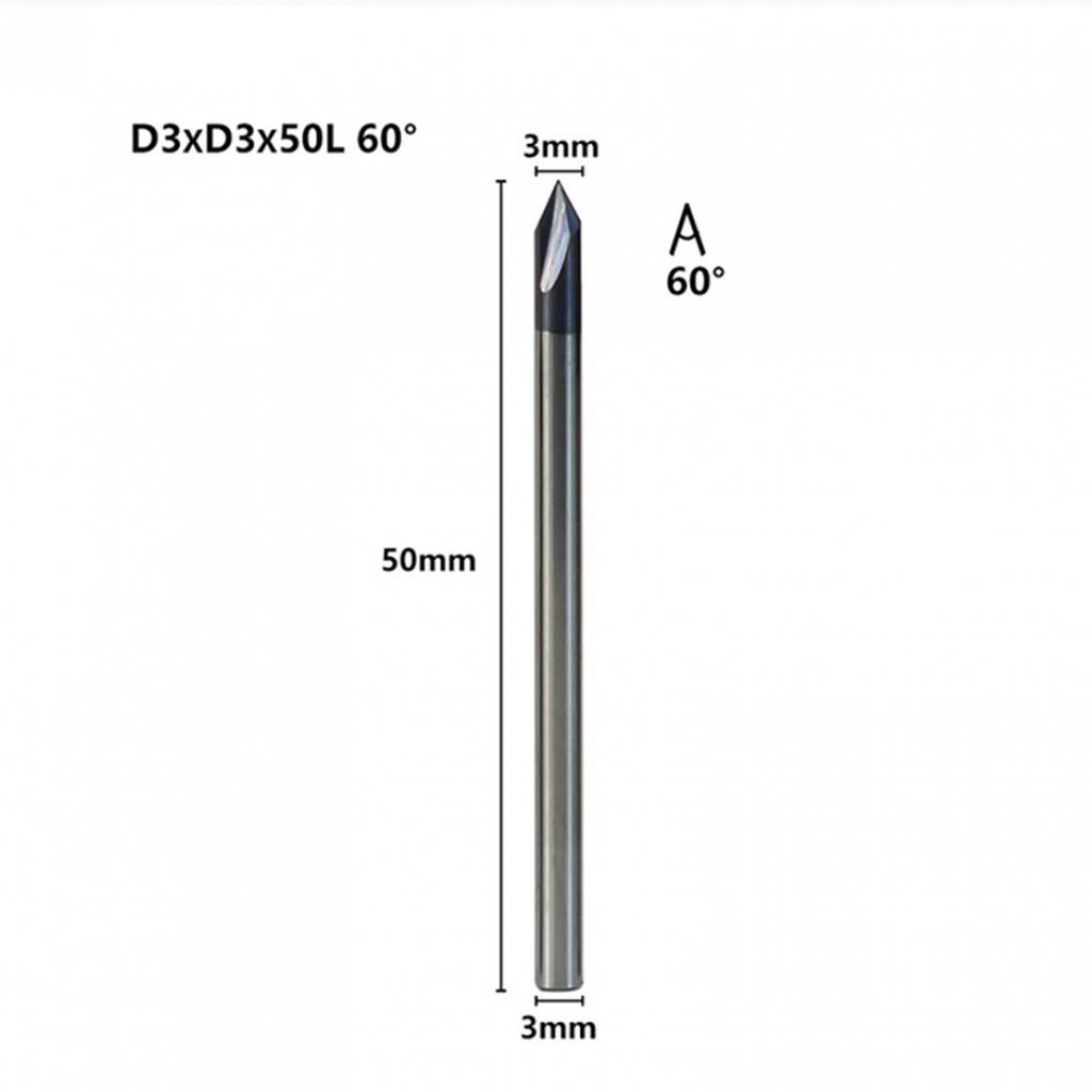 Hartmetall Anfasfräser 60 Grad Nutfräser für Hochgeschwindigkeitsbearbeitung