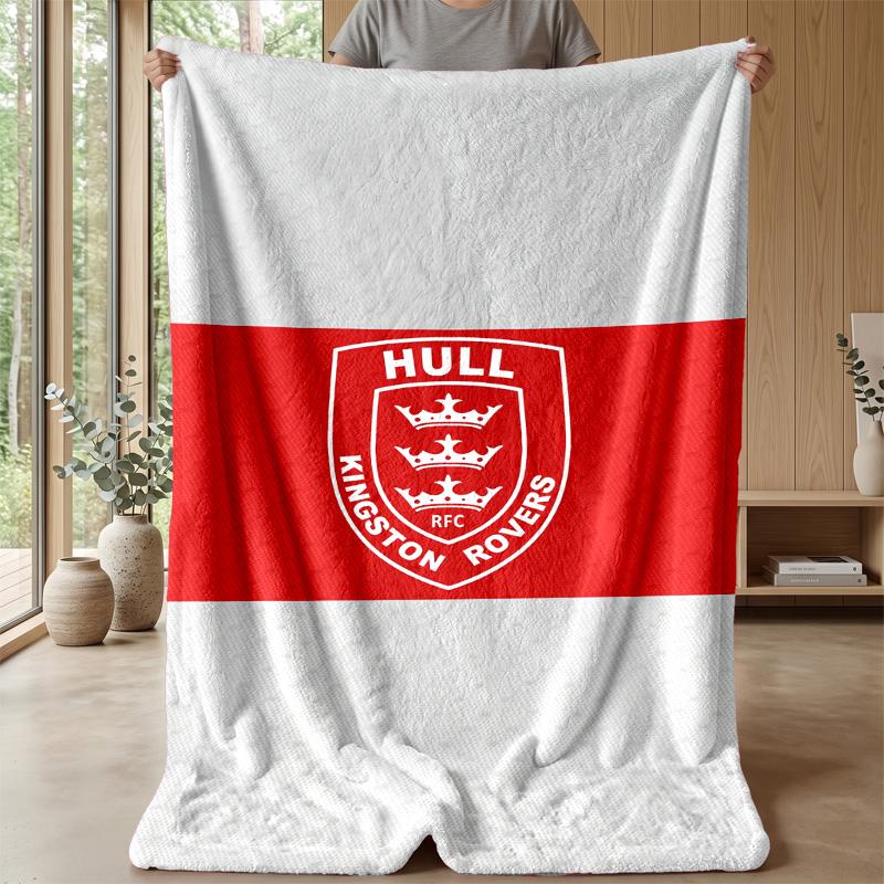 Coperta in Pile Flannel Hull KR Coperta Calda e Accogliente per Divano Letto Viaggio Uso in Tutte le Stagioni
