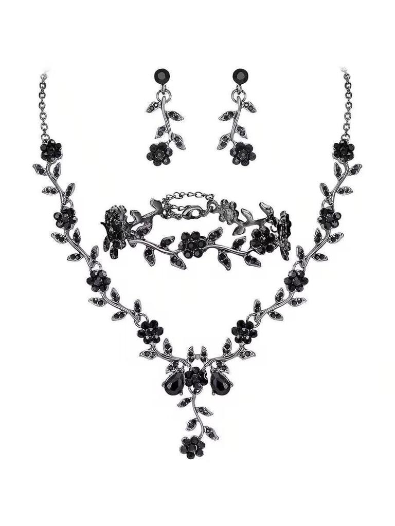 Elegantes Wasserziegel Braut-Halsketten- und Ohrring-Set: Heiß begehrter Hochzeitsschmuck