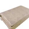 Christian Dior Logo Leather Lady Dior Wallet Chain Beige Leather Used