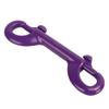 90mm 316 Stainless Steel Diving Double Headed Hook Quick Release Spring Hooks for Diving BCD Purple