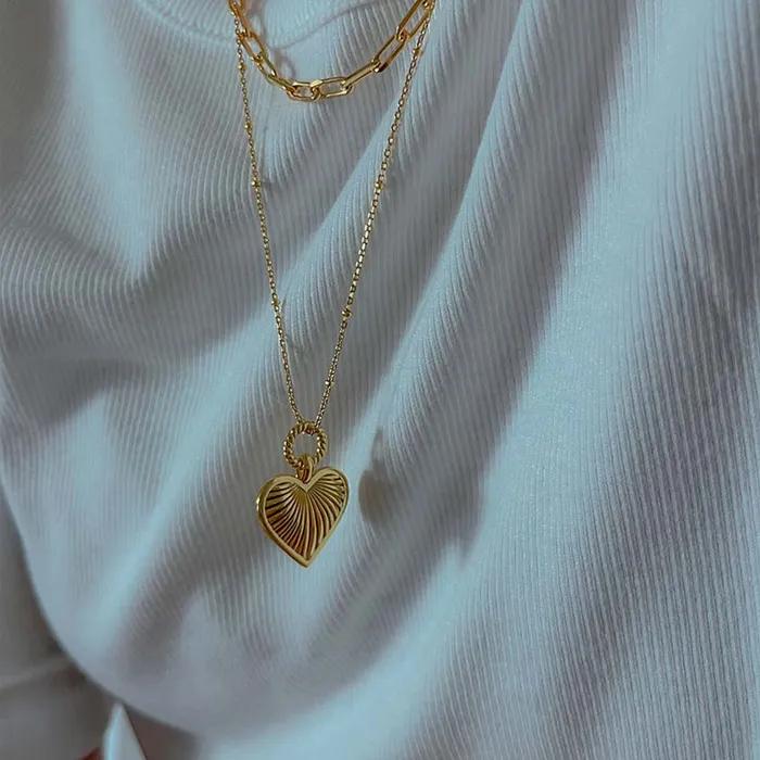 925 Silver Grace Heart Necklace