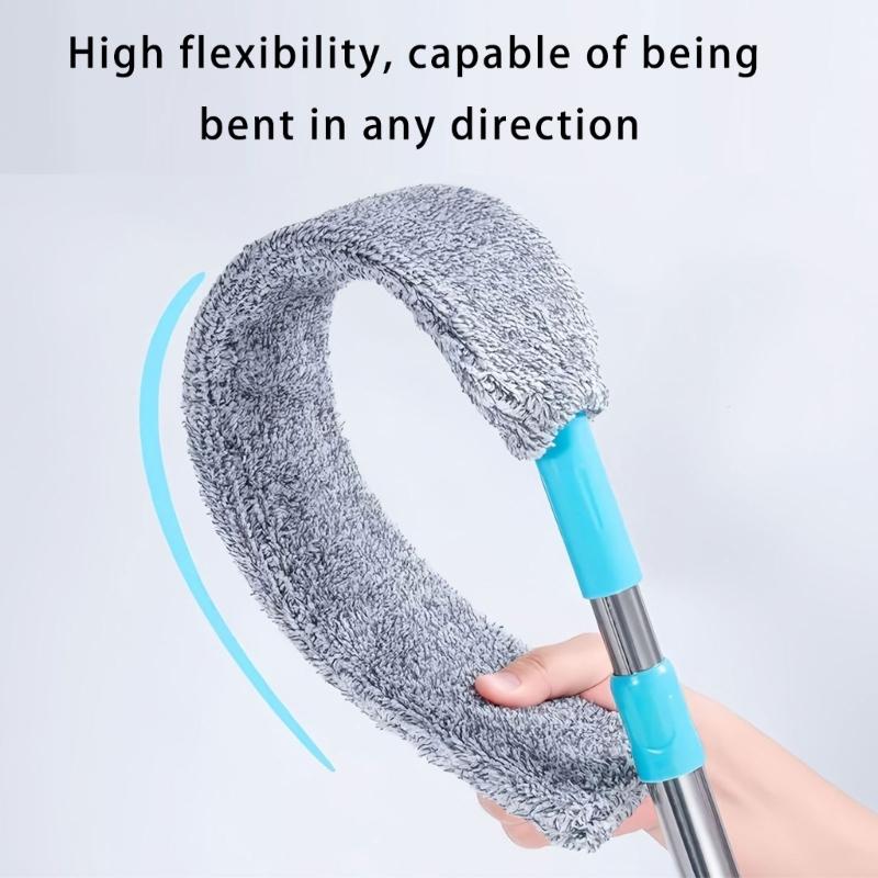 Extendable Handle Duster Cleaner with Flexible Head for High Ceiling and Hard To Reach Area Tight Space Cleaning Tool