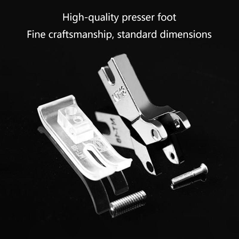 10PCS Clear Presser Foot Attachment Multifunctional Sewing Machine Presser Feet for Industrial Household Sewing Machines