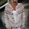 2026 Womens Loose Sweet Knit Cardigan Colorblock Button Front Casual Sweater