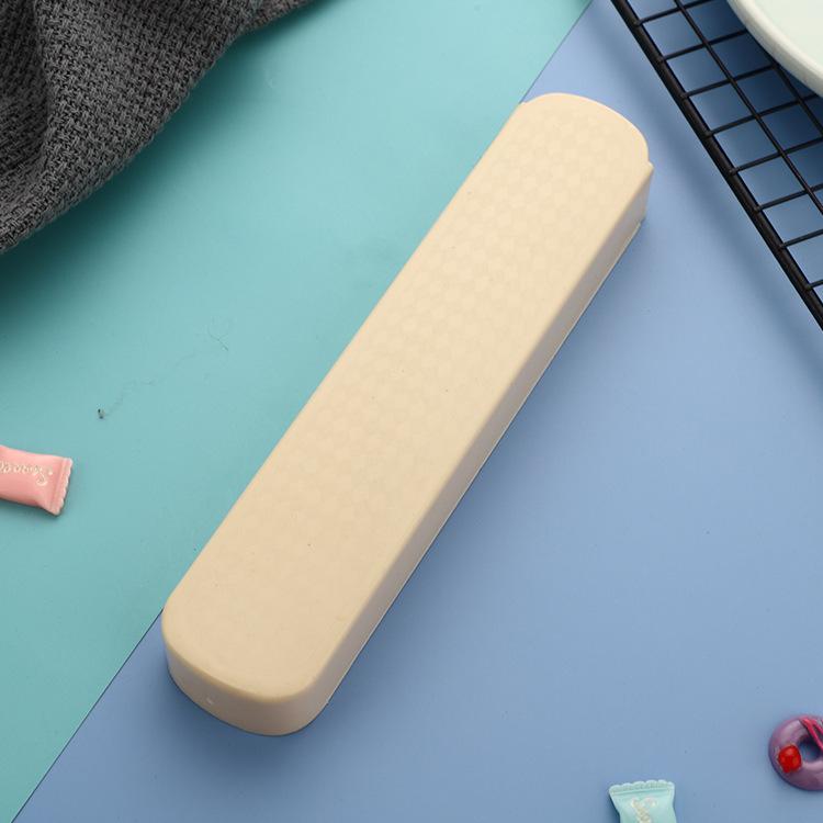 Cutlery Storage Box Plastic Chopsticks Fork Spoon Wheat Pull Box Outdoor Travel Portable Tableware Empty Box