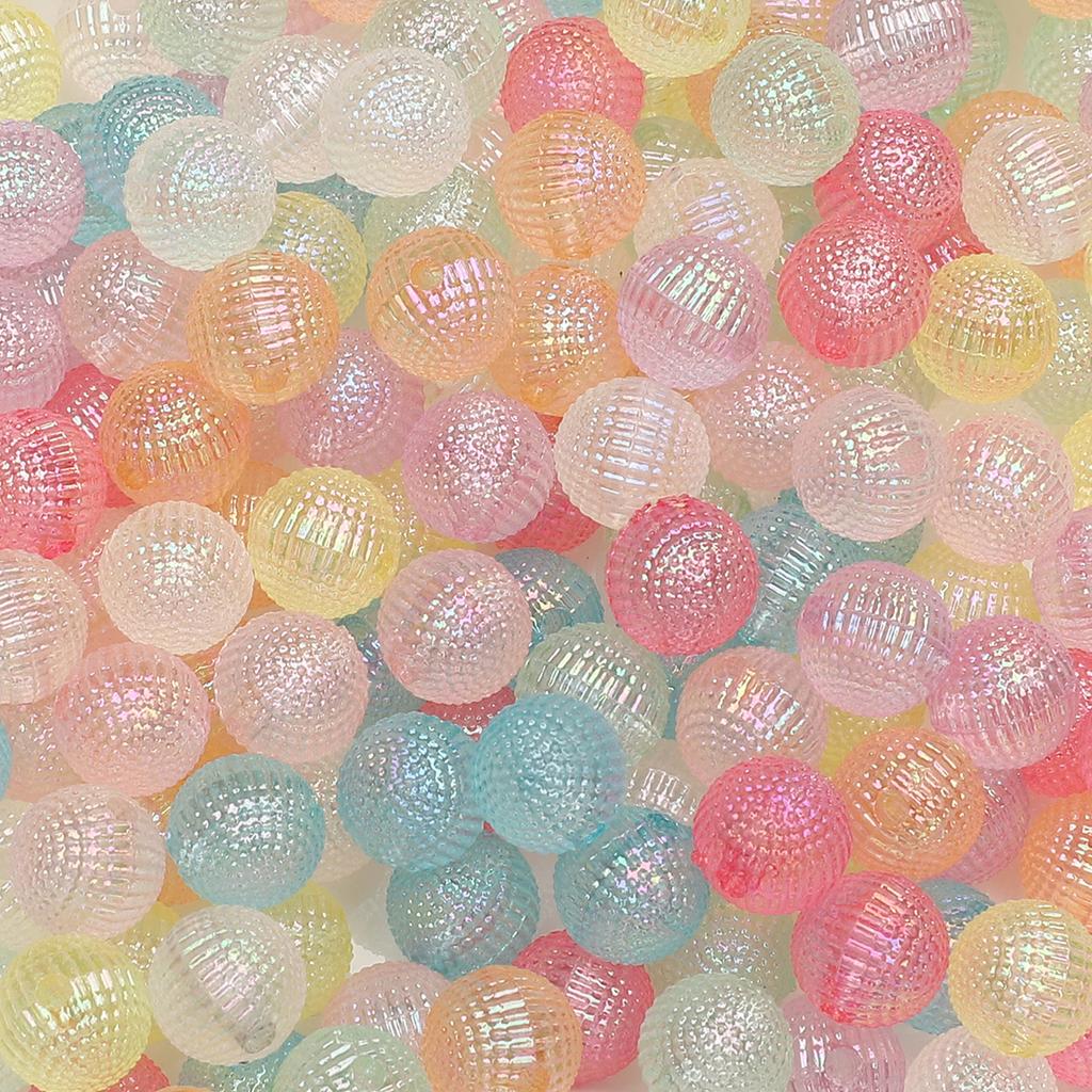 Acrylic Beads Bayberry Charms AB Ball Beads For DIY Jewelry 30-50Pcs