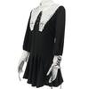 Nun Hallween Lolita Costume Polyester Fabric Party Girl Clothes Props Black